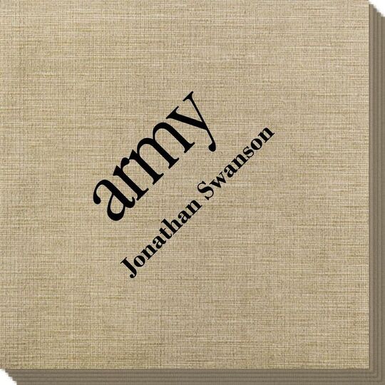 Big Word Army Bamboo Luxe Napkins